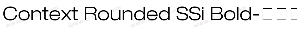 Context Rounded SSi Bold字体转换